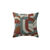 Housse de coussin imprimé "géométrique" - lot de 2 (terracotta / caramel / eucalyptus)