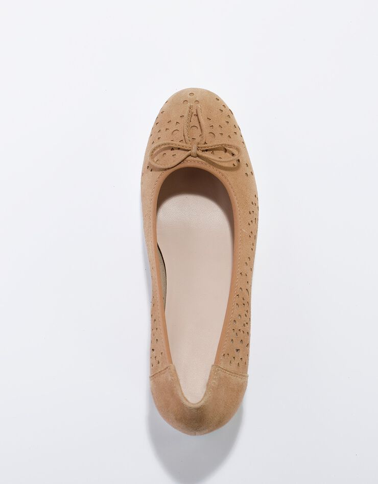 Ballerines cuir ajouré (beige) Ballerines cuir ajouré (beige)