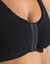 Brassière post-opératoire sans armatures- ouverture devant (noir)