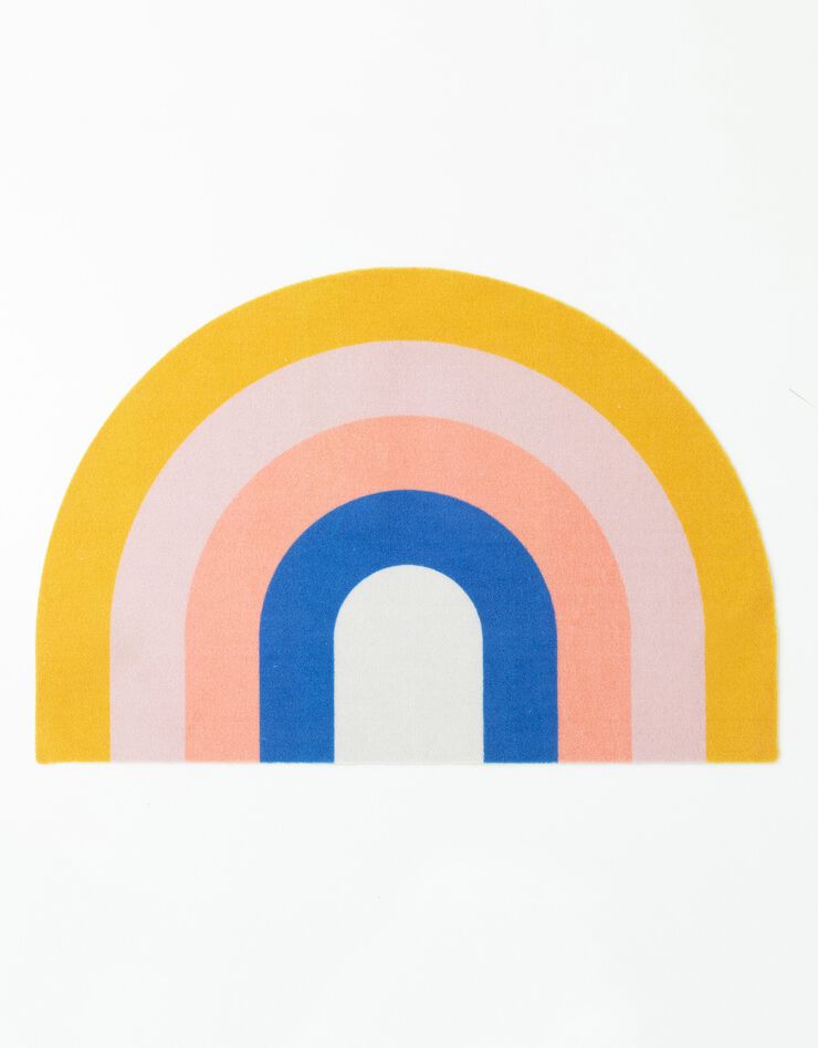 Tapis forme arc-en-ciel antidérapant (multicolore)