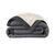 Couverture bicolore pure laine 800 g/m² (gris foncé)