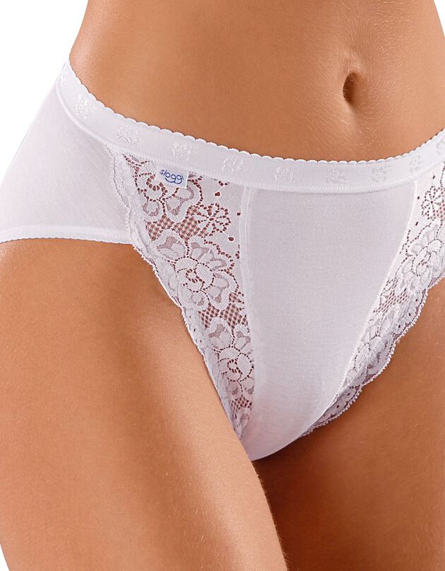 Culotte taï Chic, lot de 3 achetées + 1 GRATUITE (1) (blanc)