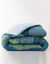 Couette polyester imprimée Ginkgo 400 g/m² (cèdre)