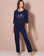 Pyjama manches longues motif "galaxie" (marine)