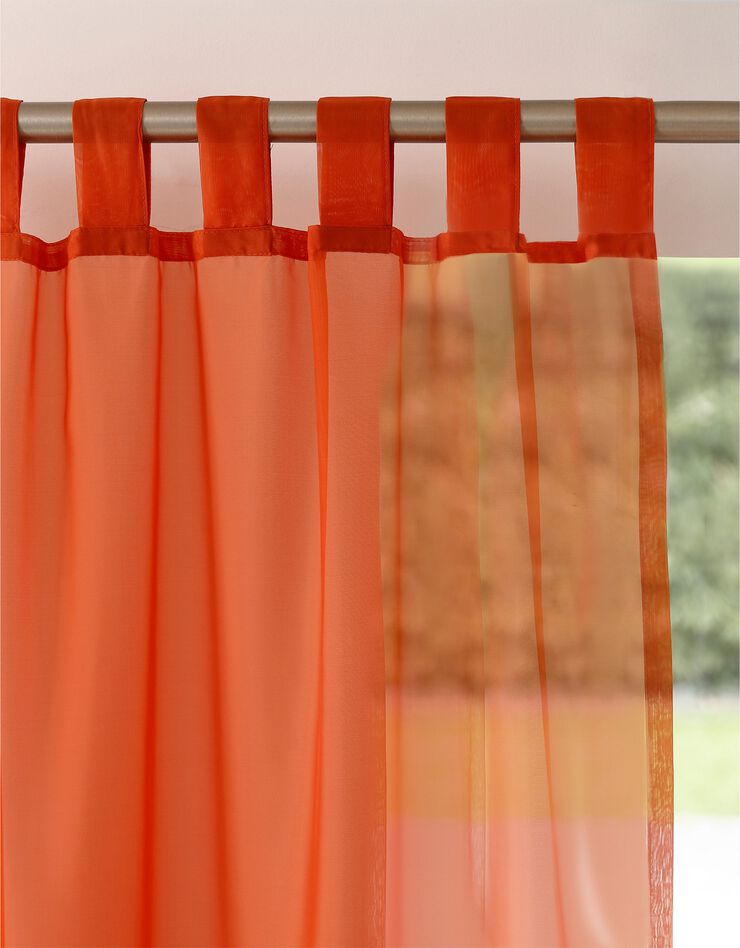 Panneau voile uni finition pattes (terracotta)