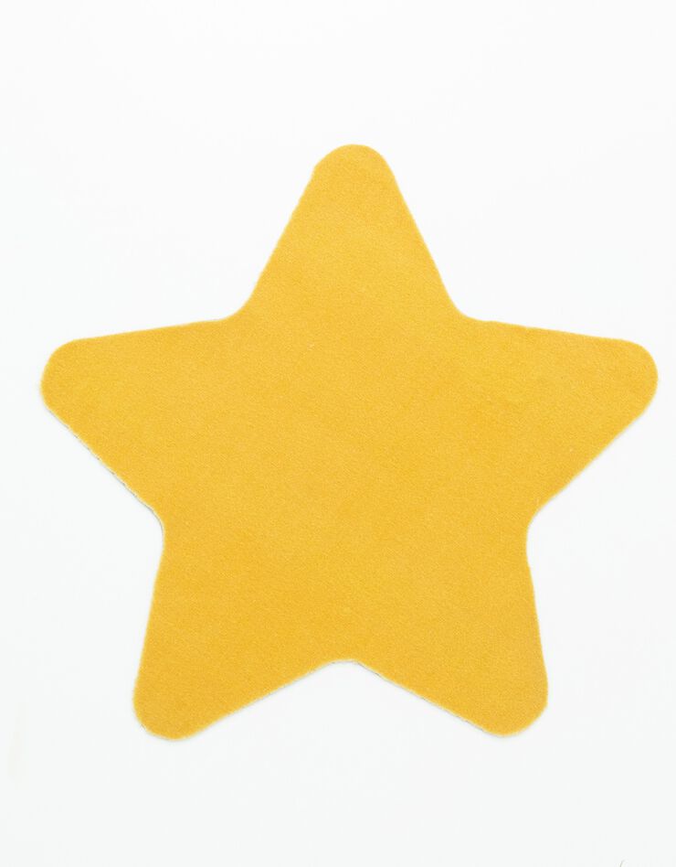 Tapis forme étoile antidérapant (jaune)