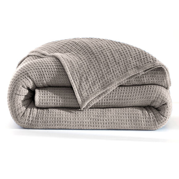 Couverture climatisante nid d'abeille 350 g/m&sup2; (gris perle)
