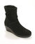 Boots compensées en cuir (noir)