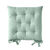 Galette de chaise carrée unie coton bachette - lot de 2 (vert amande)