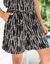 Short fluide imprimé (noir / blanc)