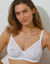 Soutien-gorge tout en dentelle forme minimiseur avec armatures  - lot de 2 (blanc + blanc)
