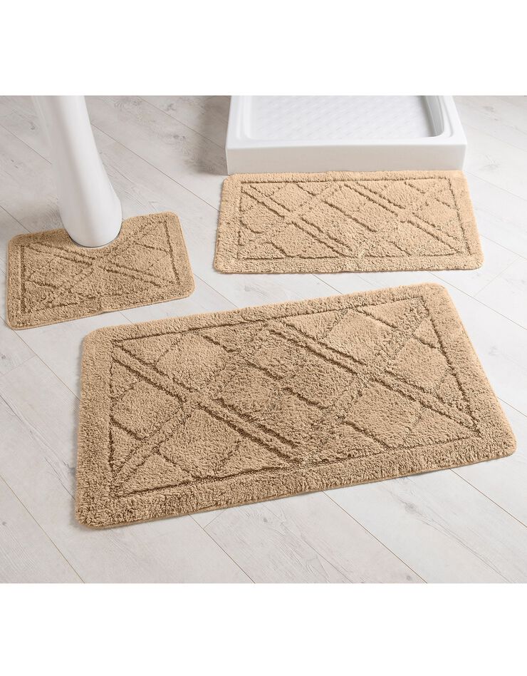 Tapis de bain losanges (sable) Tapis de bain losanges (sable)
