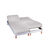 Drap-housse uni sommier articulé polyester-coton bonnets 26 cm (gris perle)