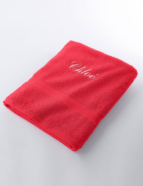 Collection serviettes de bain personnalisables confort moelleux (corail)