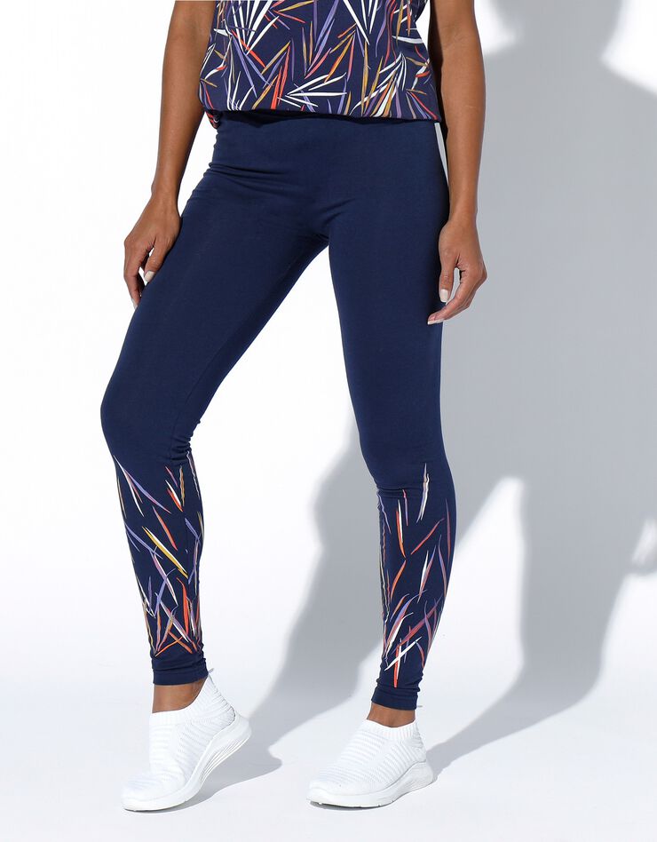 Legging imprimé graphique (marine / multicolore) Legging imprimé graphique (marine / multicolore)