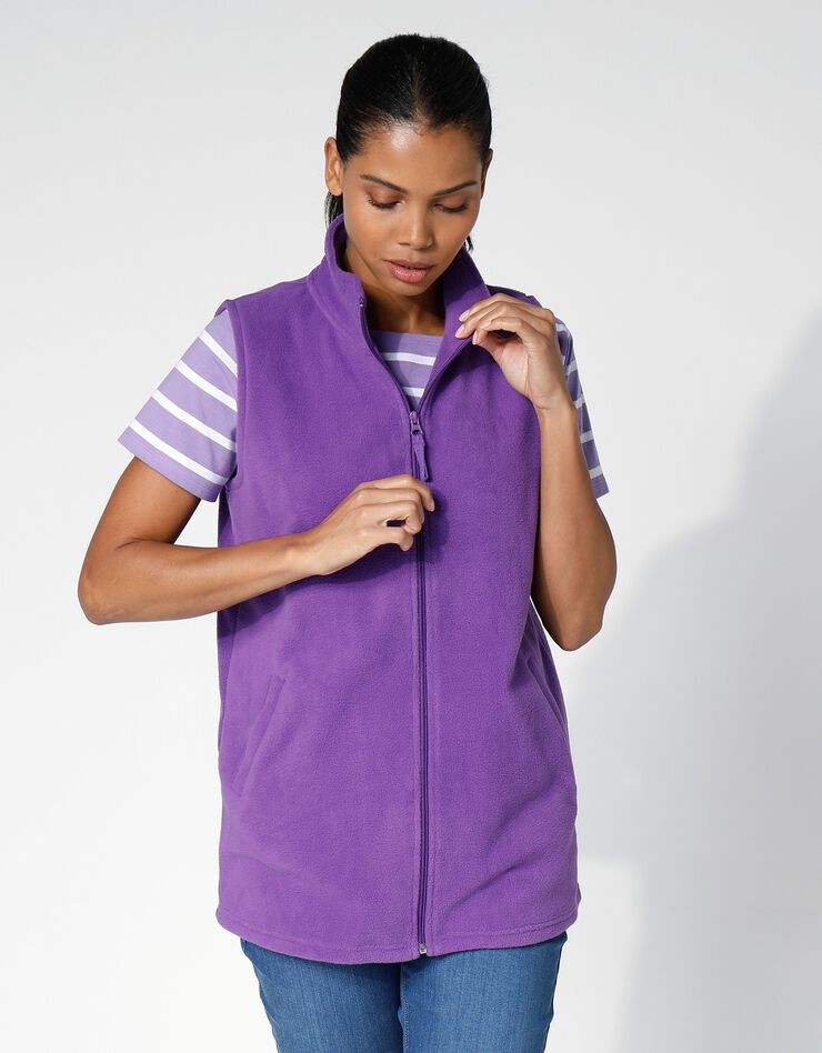 Veste polaire zippée sans manches (iris) Veste polaire zippée sans manches (iris)