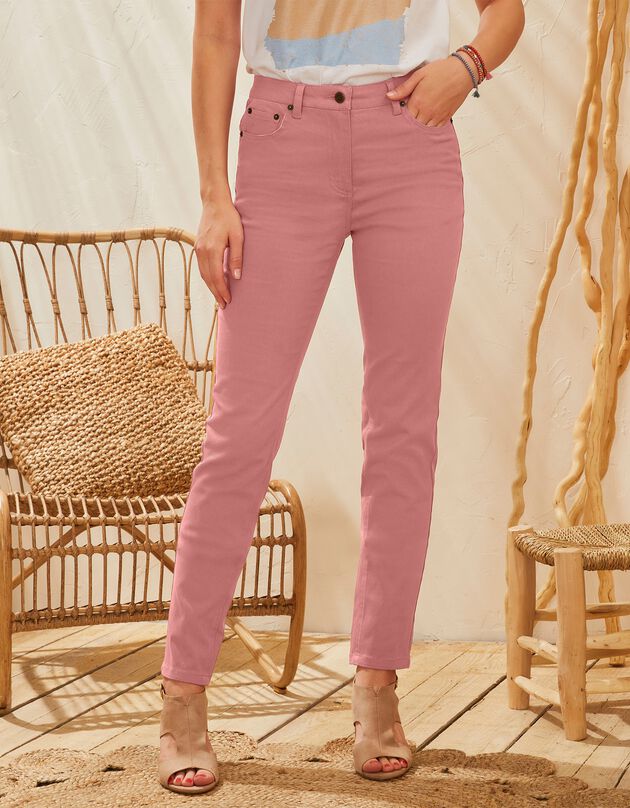 Pantalon fuselé couleur (terracotta)
