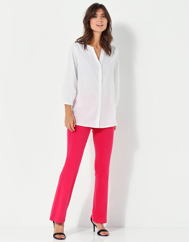 Legging bootcut uni, taille élastiquée (fuchsia) Legging bootcut uni, taille élastiquée (fuchsia)