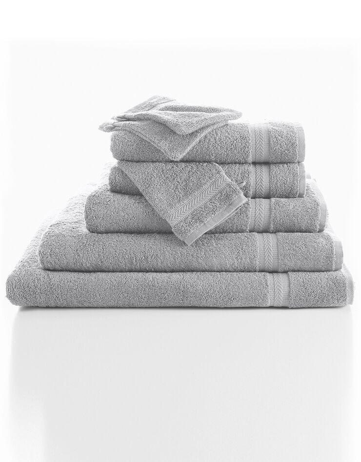 Eponge unie 420 g/m2 confort moelleux (gris) Eponge unie 420 g/m2 confort moelleux (gris)