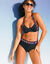 Culotte de bain Olmetto maxi - effet ventre plat (noir)