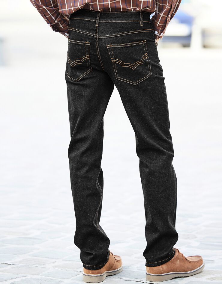 Jean coupe 5 poches extensible coton - entrej. 82 cm (black)