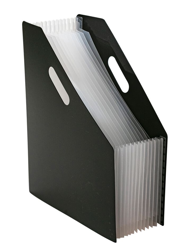 Porte-revues trieur extensible (noir)