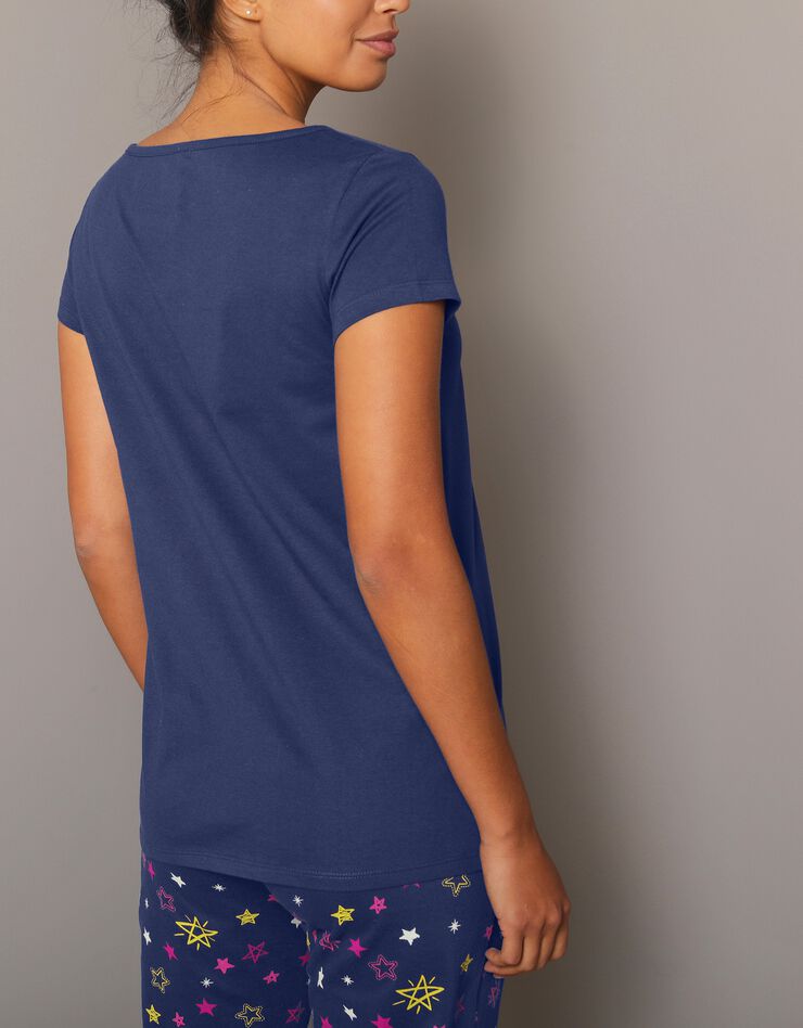 Tee-shirt de pyjama manches courtes imprimé Estrella (marine) Tee-shirt de pyjama manches courtes imprimé Estrella (marine)