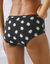 Culotte coton forme shorty imprimé motifs "abeilles" assortis– Lot de 4 (noir / jaune)