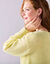 Pull col bateau, maille anglaise (jaune pâle)