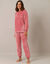 Pyjama en maille polaire texturée (rose)