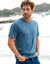 Tee-shirt col V manches courtes - lot de 3 (ch azur + tilleul + vert)