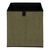 Cube de rangement pliable, velours c&ocirc;tel&eacute; (vert)