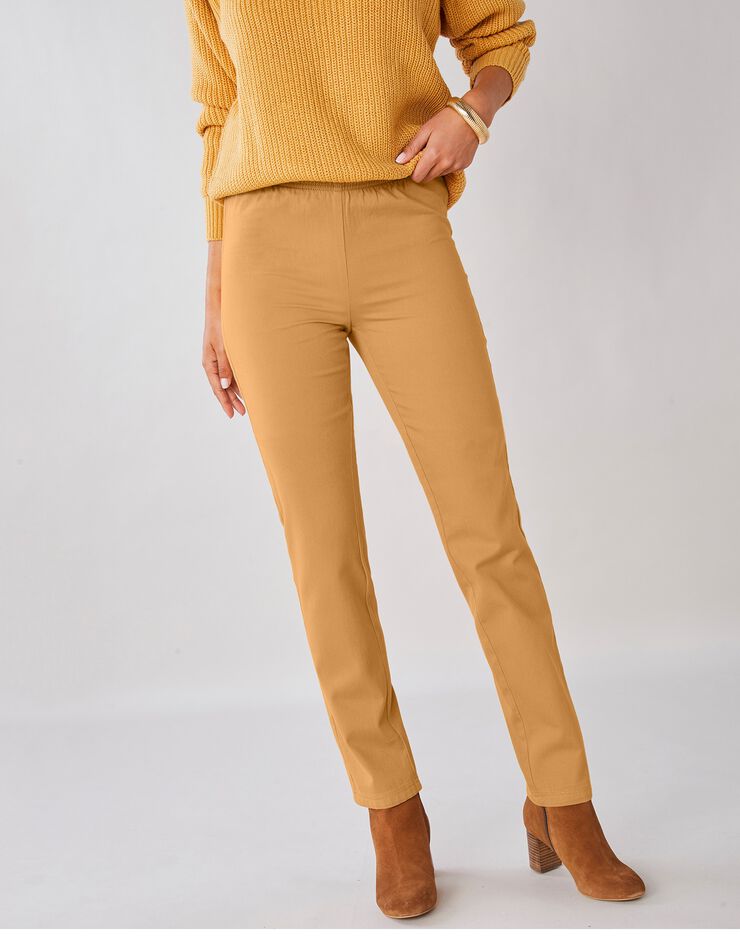 Pantalon sculptant effet ventre plat taille élastiquée (miel) Pantalon sculptant effet ventre plat taille élastiquée (miel)