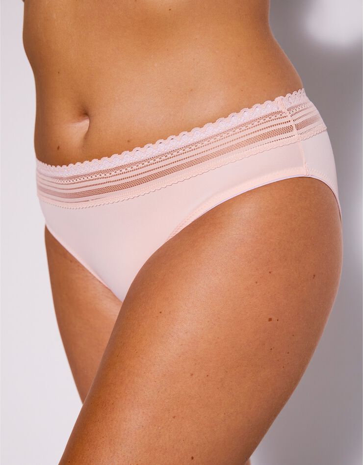 Culotte invisible microfibre et dentelle forme midi Albury - lot de 2  (nude)