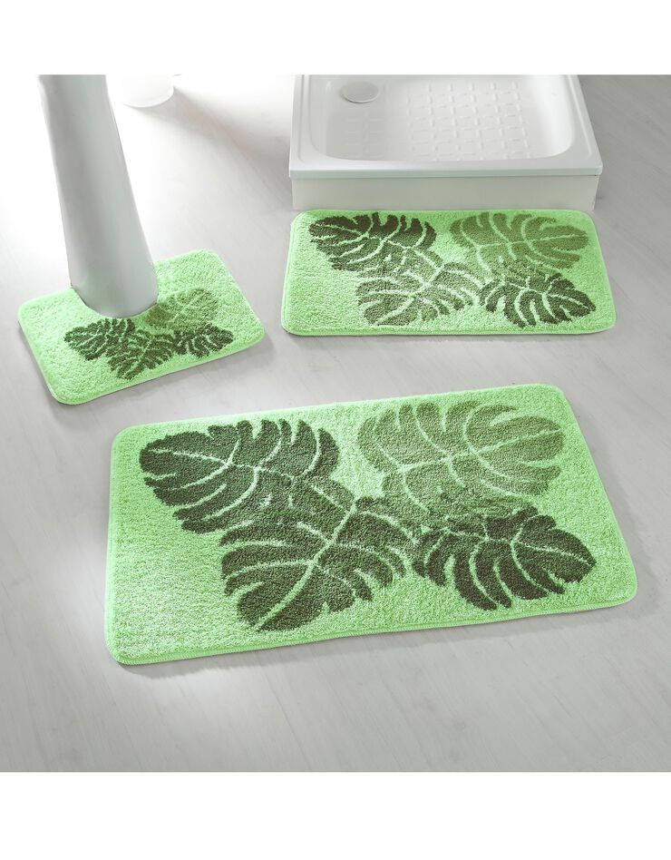 Tapis de bain motif jungle (vert) Tapis de bain motif jungle (vert)