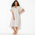 Poncho de plage tiss&eacute; rayures doubl&eacute; &eacute;ponge (sable / lagon)
