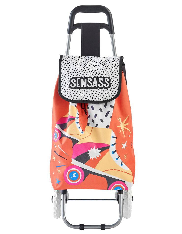 Chariot de courses pliable collection Lulu la nantaise (orange) Chariot de courses pliable collection Lulu la nantaise (orange)