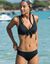 Culotte de bain forme midi maille gaufrée Ampoza (noir)