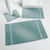Tapis de bain &eacute;ponge liteau reli&eacute;f&eacute; confort premium (bleu gris&eacute;)