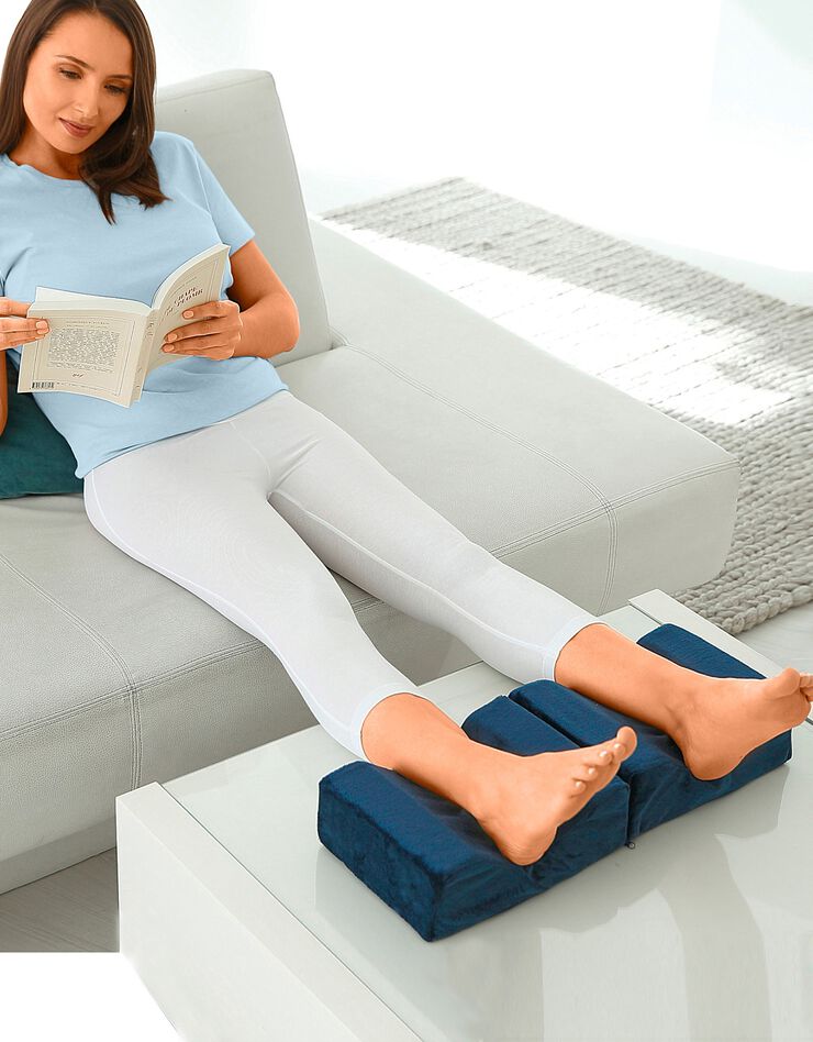 Coussin ergonomique pour jambes (bleu)