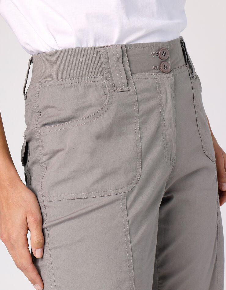 Pantacourt ceinture maille (taupe)