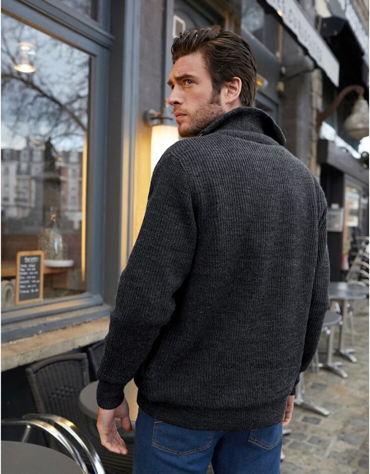 Blouson côte anglaise intérieur fourré (gris anthracite) Blouson côte anglaise intérieur fourré (gris anthracite)