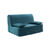 Housse canapé BZ bachette coton uni (bleu)