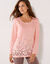 T-shirt imprimé fleurs - manches longues (rose)