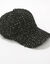 Casquette effet tweed (noir)