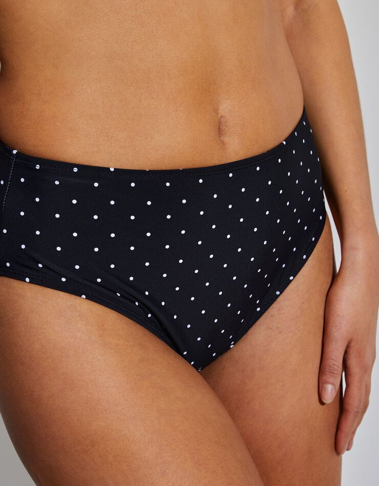 Culotte de bain maxi Sahino imprimé pois (noir / blanc)