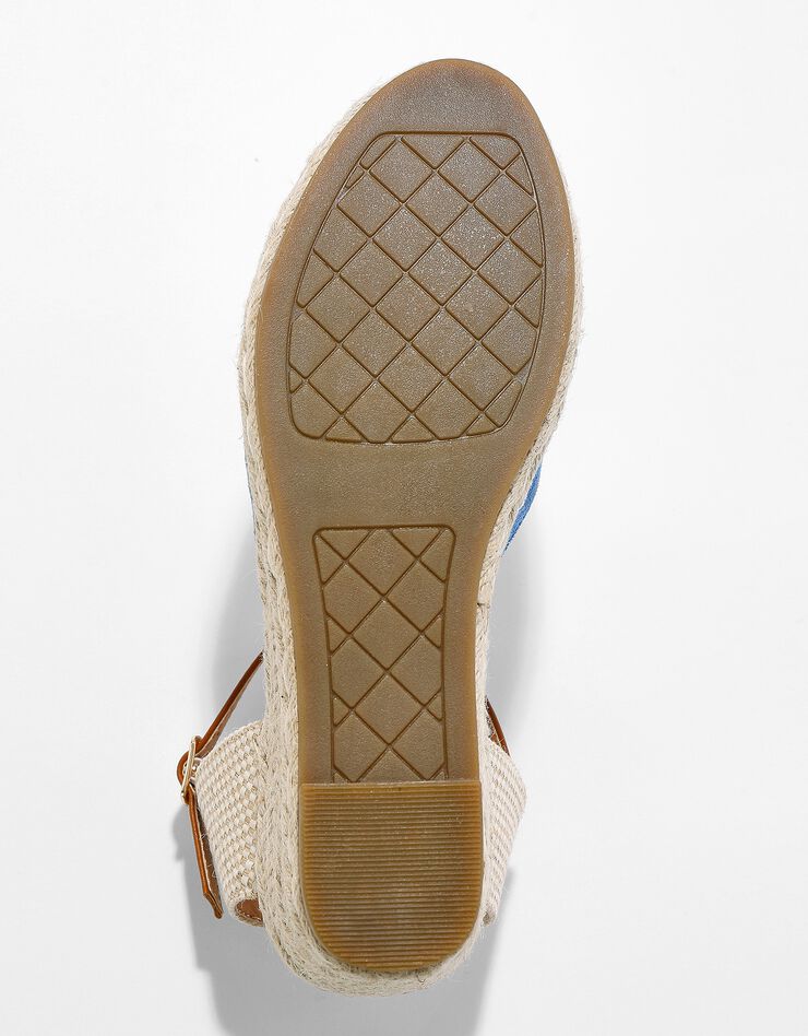 Sandales espadrilles compensées (bleu jean) Sandales espadrilles compensées (bleu jean)