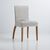 Housse chaise "Beta" (gris clair)