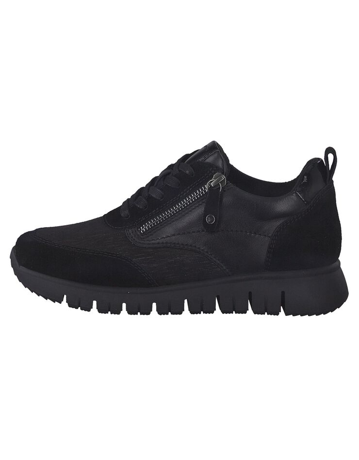 Sneakers dessus cuir - largeur confort pieds sensibles (noir) Sneakers dessus cuir - largeur confort pieds sensibles (noir)