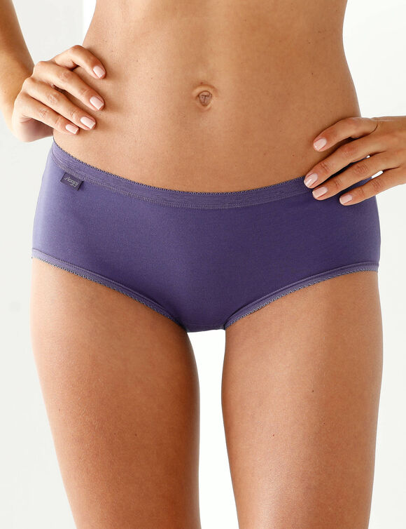 Culotte midi Basic - lot de 3 (violet)